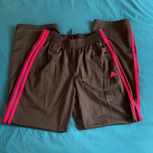 Adidas Pink Striped Track Pants